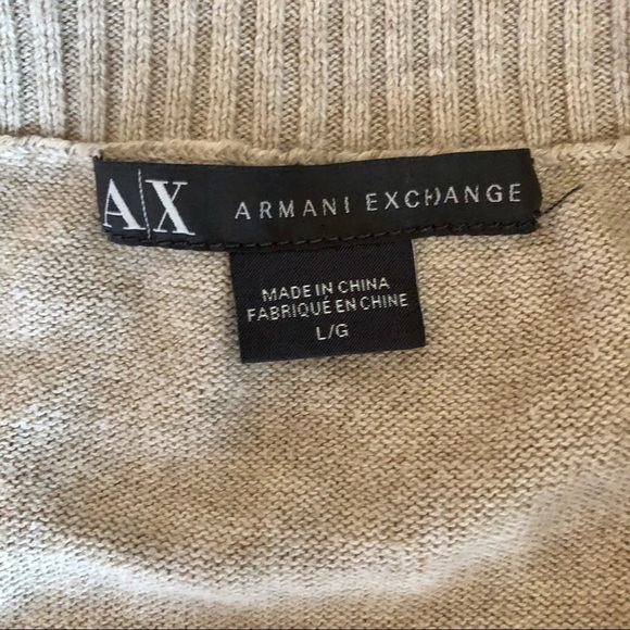 Armani Exchange sequin short sleeve stripe sweater L - Picture 7 of 10